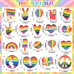 DTOFOOT 72Pcs Gay Pride Enamel Pins Bulk Rainbow LGBT Lapel Brooch Badges