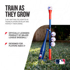 Franklin Sports Kids Baseball Tee - MLB 2-in-1 Grow-with-Me Tee Ball