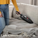 Bissell 2033M Featherweight Stick Lightweight Bagless Vacuum and Electric Broom with Crevice Tool for Hard Floors and Carpets, Black