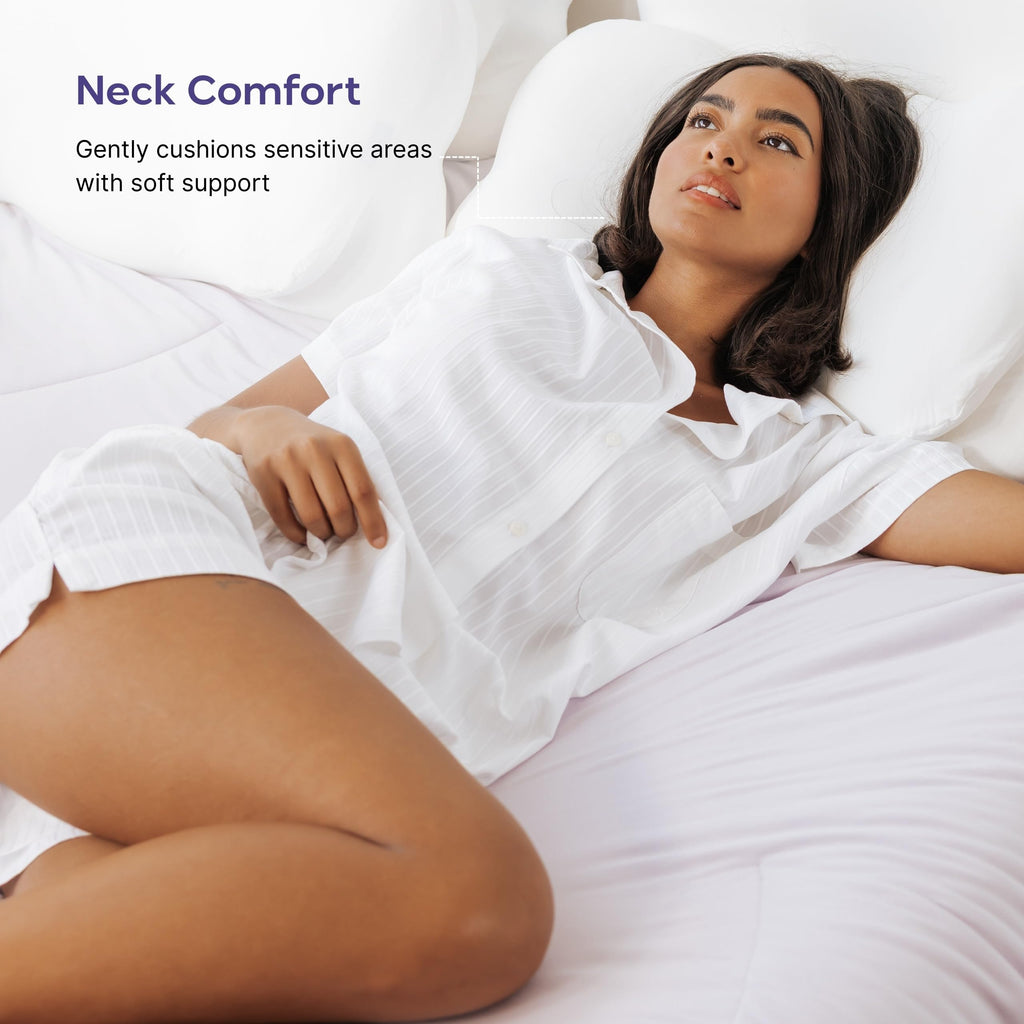 Mellow CloudAlign Memory Foam Pillow for Neck & Shoulder Support, Standard