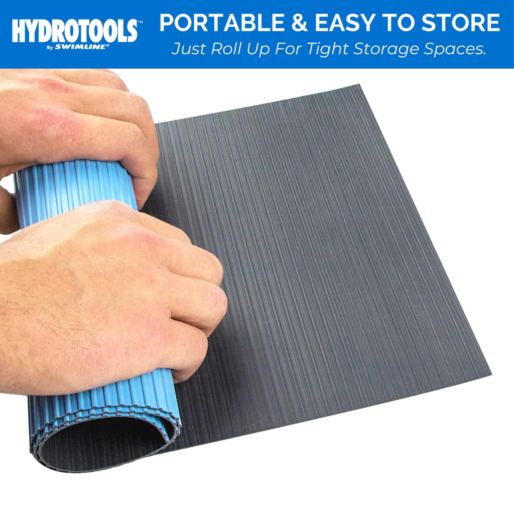 SWIMLINE HYDROTOOLS Protective Pool Ladder Mat for Above Ground Pools – Safety & Stability for Stairs, Steps & Ladders – Premium Durable Material, 30" x 36"