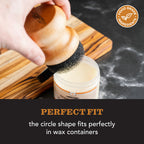 CLARK'S Food Grade Mineral Oil & Wax Applicator for Round Wood Cutting Board, Butcher Blocks, Bamboo, and Utensils – USA Maple Construction