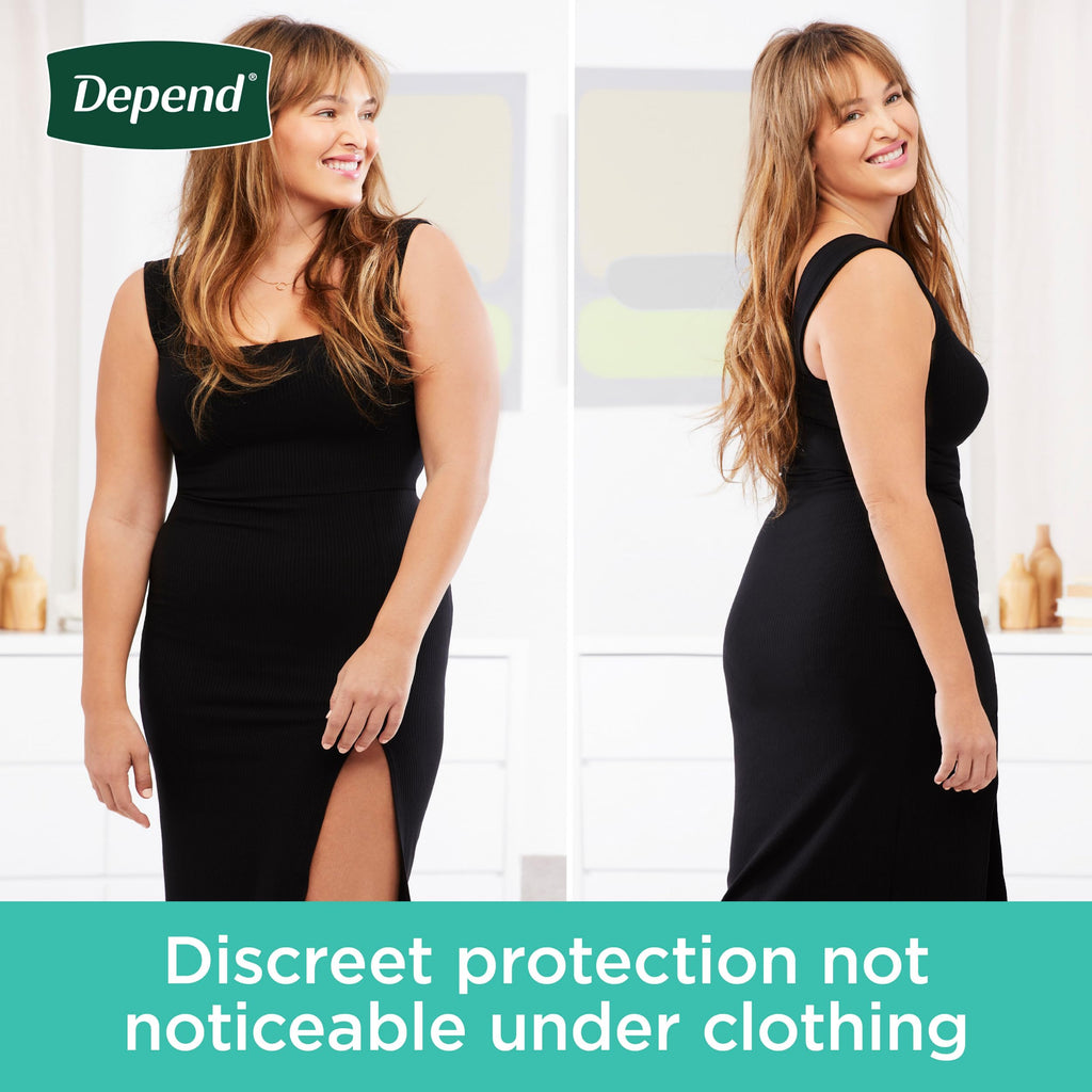 Depend Fresh Protection Adult Diapers, Incontinence & Postpartum Bladder Leak Underwear for Women, Disposable, Maximum, Extra-Large, Blush, 26 Count, Packaging May Vary