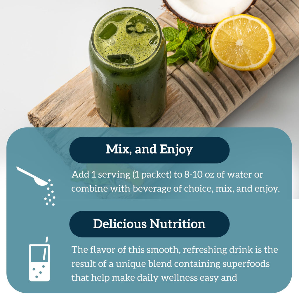 Organifi: GO Packs - Green Juice - Organic Superfood Supplement Powder - 15 Travel Packs - Organic Vegan Greens - Hydrates and Revitalizes