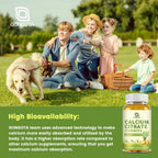 Calcium Citrate 1200mg with Vitamin D3, Calcium Gummies for Women, Calcium Supplements for Bone, Muscle, Immune Support, Sugar Free, Pineapple Flavor - 60 Gummies