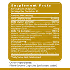 Premier Research Labs Nucleo Immune - Beta Glucan Supplements, Beta Glucans, Phytochemicals, Prickly Pear, Fiber, Immune Support - 90 Capsules