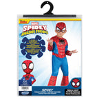 Marvel Spidey Official Toddler Deluxe Halloween Costume - Premium Quality Padded Jumpsuit and Fabric Headpiece (3T-4T)