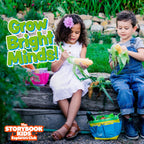 Pink Kids Gardening Tools - Includes Sturdy Tote Bag, Watering Can, Gloves, Shovels, Garden Stakes, and a Delightful Children's Book How to Garden Tale - Kids Garden Tool Set for Toddler Age on up.