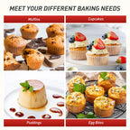 2 Packs 24 Cups Silicone Muffin Pan for Baking with Metal Reinforced Frame Mini Size Cupcake Pan Tray Chocolate Egg Pizza Bites Oven Cookie Mold Muffin Tin Tart Pans Sheet Set Small