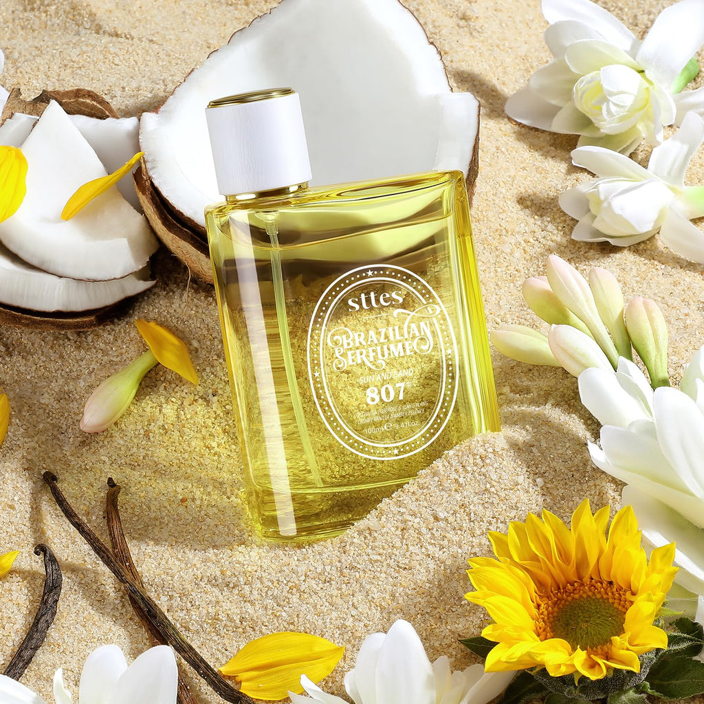 Sttes Perfume 807# (SUN AND SAND) ��� Eau De Parfum 100ml (3.4 fl oz) ��� Coconut Milk, Warm Sand, Vanilla