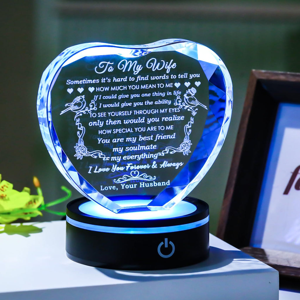 YWHL Gifts for Wife I Love You Gift Idea for Wedding Anniversary & Birthday