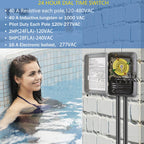 T104M Pool Timer Mechanism Only, Pool Pump Timer, 208-277V 40A Time Switch, 24 Hour 12 ON/Off for Pool Pump, Heavy-Duty Mechanical Time Switches,Time Switch Mechanism Only, 5 Years Warranty