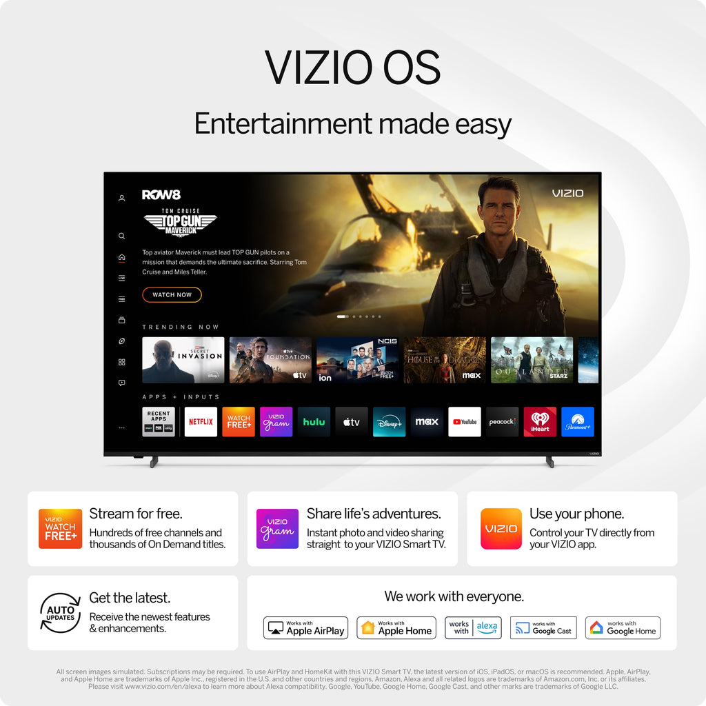 VIZIO 40-inch Full HD 1080p Smart TV with DTS Virtual: X, Alexa Compatibility, Google Cast Built-in, Bluetooth Headphone Capable, (VFD40M-08 New)
