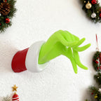 3D Printed Christmas Hand Wall Decor Ornament Holder, Funny