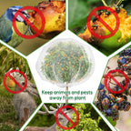 2 Pack 8.2 x 6.6 ft Fruit Tree Netting Covers with Drawstring