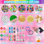 leitait Girls Toys Bracelet Making Kit -3400pcs Charm Jewelry Making Kit Supplies,Unicorn/Mermaid Crafts Birthday Christmas Gifts for Girls Ages 5 6 7 8 9 10 11 12 Years Old