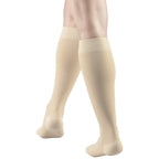 Truform 20-30 mmHg Medical Compression Stockings, Aloe Infused Microfiber, Knee High, Closed Toe, Beige, Medium