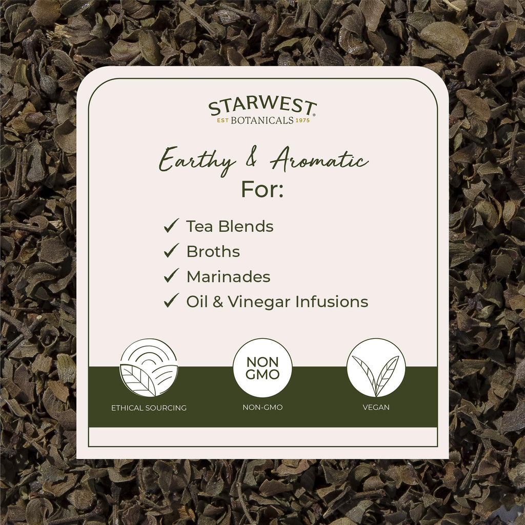 Starwest Botanicals Wildcrafted Chaparral Leaf - Dried Loose Leaf Herb for Tea, Sourced from Creosote Bush, Cut & Sifted, Certified Kosher - Bulk 1 lb Bag