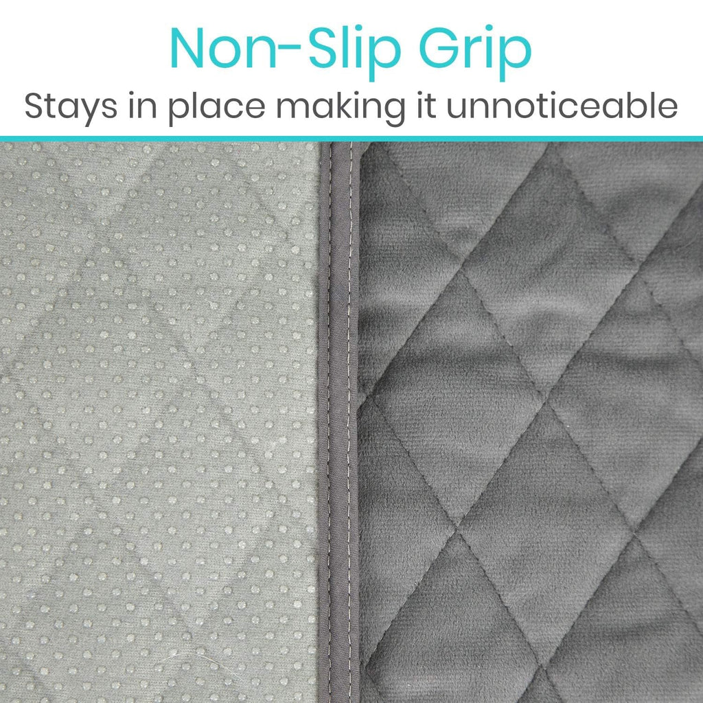 Sures Waterproof Chair Pads for Incontinence (22" x 21") - Washable, Waterproof Seat Protector - Chair Protector Seat Cover - Absorbent Pad for Bed, Seat, Car, Wheelchair & Recliner (Gray, 1 Pack)