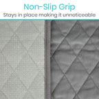 Sures Waterproof Chair Pads for Incontinence (22" x 21") - Washable, Waterproof Seat Protector - Chair Protector Seat Cover - Absorbent Pad for Bed, Seat, Car, Wheelchair & Recliner (Gray, 1 Pack)