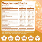 Migcopat 10G Fiber Gummies for Adults - Support Digestive Health - Fiber Supplement with 30 Billion CFU Probiotics Blend, ACV, Vitamin C, Inulin - No Sugar Added - Fruit Flavored - 180 Count