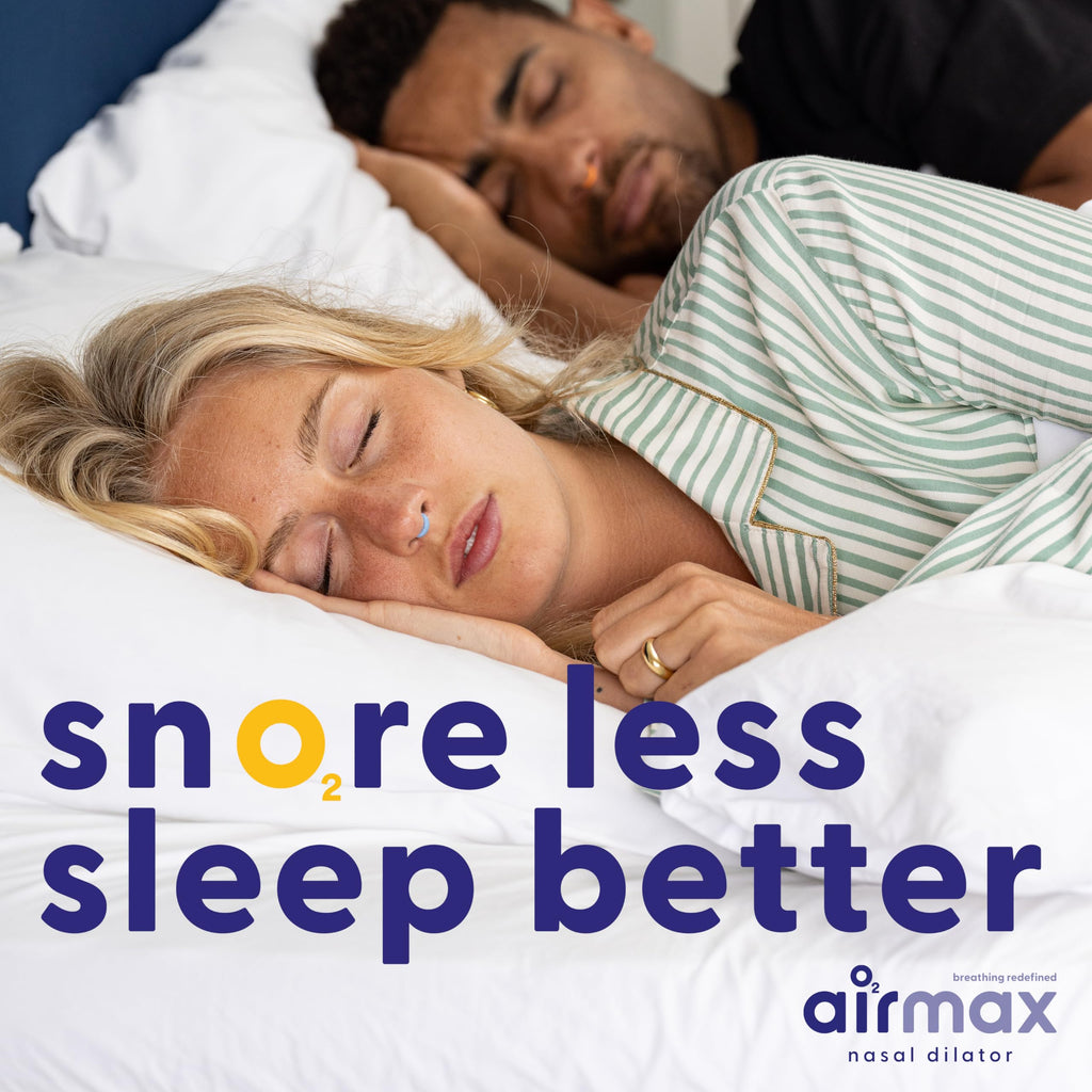 Air Max Nasal Dilators Trial Pack - Anti Snoring Devices - 76% More Airflow for Better Breathing & Against Nasal Congestion - Guaranteed Fit (1x Small & 1x Medium) - Reusable