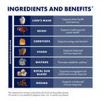 Host Defense Stamets 7-7 Species Blend - Mushroom Supplement for Immune Support - Includes Royal Sun Blazei, Cordyceps, Reishi, Maitake, Lion's Mane, Chaga & Mesima - 60 Capsules (30 Servings)*