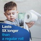 Tork Septic Safe Toilet Paper, White, 2-Ply 100% Recycled, Eco-Friendly, T24 Compatible 96 Rolls x 500 Sheets (TM1616S)