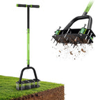 WORKPRO 38” Lawn Aerator Tool with 17 Spikes, Manual Lawn Aerators