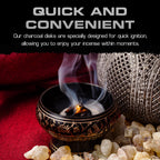 Sunlight Charcoal Instant Light Coals – Incense Coal Disks – Coal Tablets – Charcoal Disks – 200 Coals – 33 mm Quick Light Briquettes – Slow Burn/Low Smoke
