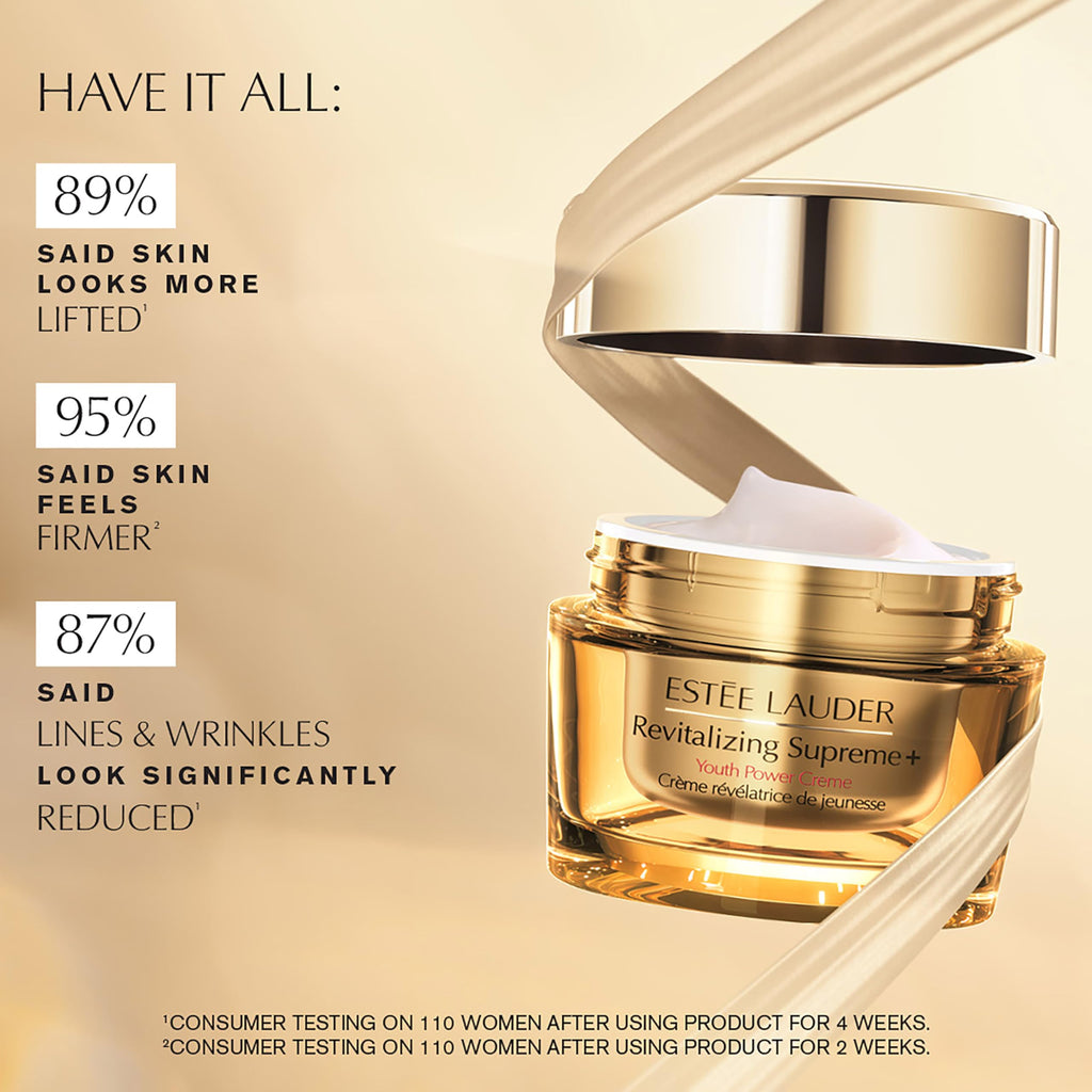 Estée Lauder Revitalizing Supreme+ Youth Power Cream | Face Moisturizer with Hyaluronic Acid & Peptides | Anti-Aging, 1 Ounce