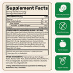 Fungies Multi Mushroom Gummies for Men & Women - Mushroom Supplement Includes Lion’s Mane, Cordyceps, Reishi, Chaga, Shiitake, Maitake & Turkey Tail - Gelatin-Free, Gluten-Free & Vegan Gummy Vitamins