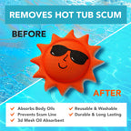 BubbyShine, Hot Tub Scum Absorber for Spa Hot Tub Cleaner - Hot Tub Accessories for Adults, Hot Tub Scum Sponge for Hot Tub Oil Absorbing Sponge for Hot Tub, Hot Tub Sponge Scum Remover, 1 Pack