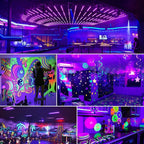 4 Pack LED 42W Black Lights, Blacklight Bars for Glow Party, Halloween