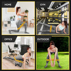 Tribe Lifting Fabric Resistance Bands for Exercise - Hip Bands for Working Out Legs, Glutes, Knees and Thighs for Men and Women - Cloth Circle Booty Bands for Physical Therapy (Yellow)
