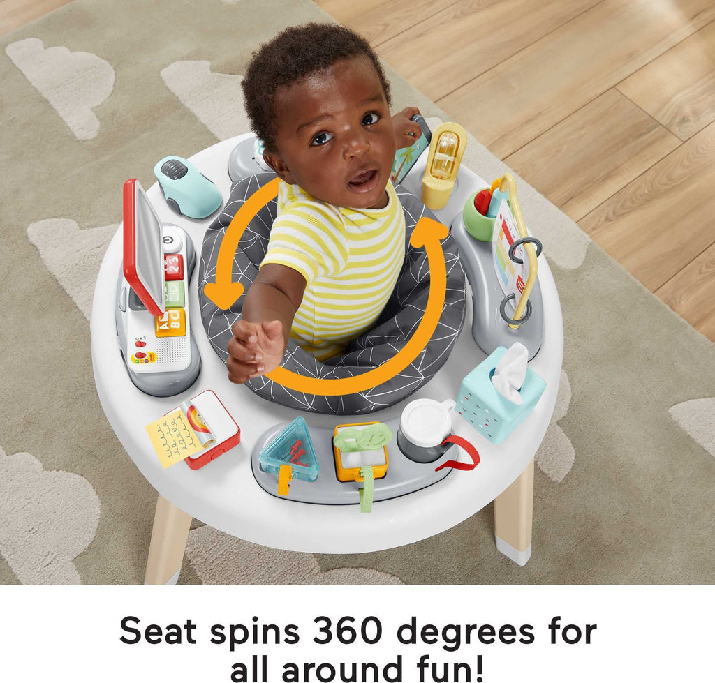 Fisher-Price Baby to Toddler Learning Toy 2-in-1 Like a Boss Activity Center and Play Table with Lights Music and Sounds