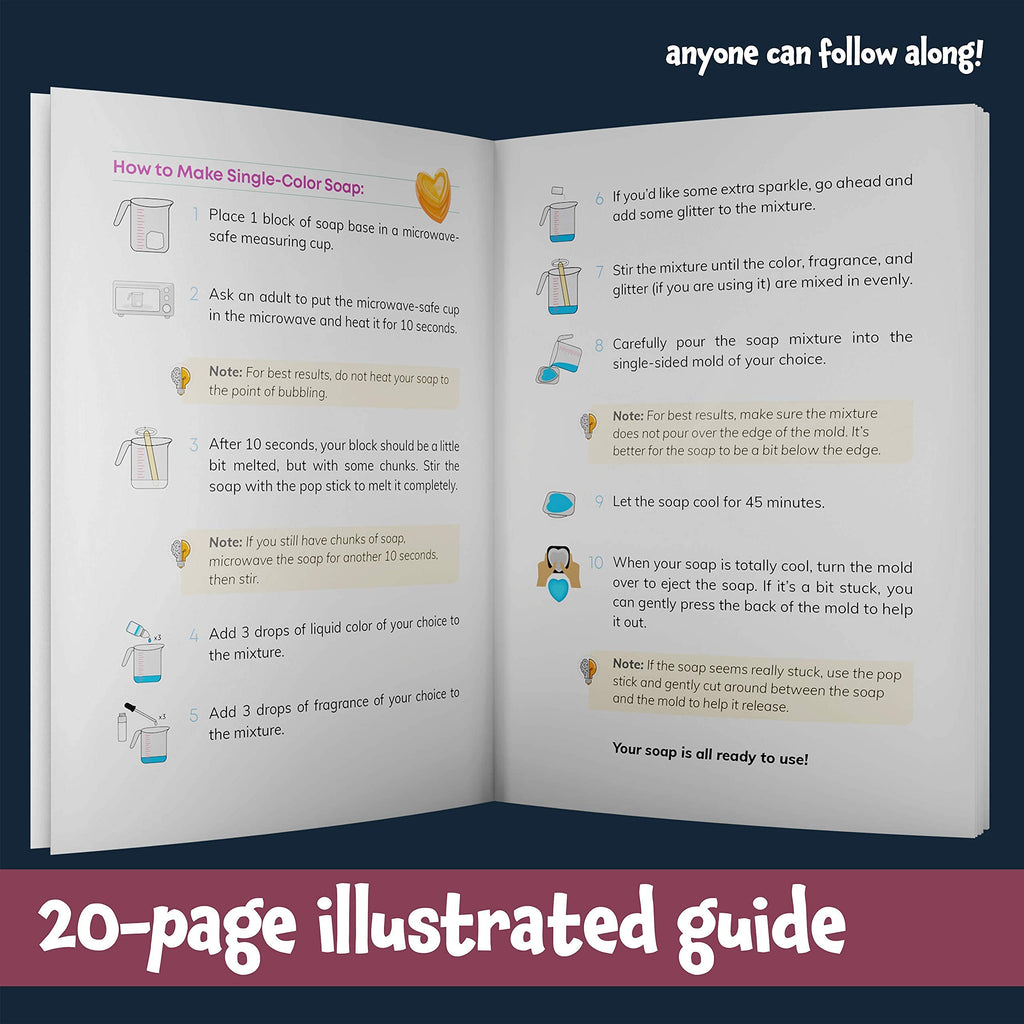 Dan&Darci Soap & Bath Bomb Making Kit for Kids, 3-in-1 Spa Science Kits, Craft Gifts for Girls & Boys Age 6-12 Year Old Girl Crafts: DIY Experiment Toys, Gift for Kid Ages