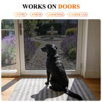 MAGZO Pet Proof Window&Door Screen Replacement Mesh, 48" W x 99" L, Best Vinyl Coated Polyester Dog Cat Resistant Heavy Duty, Net Netting Curtain Wire Roll Repair Kit for Patio/Porch/Sliding, Black