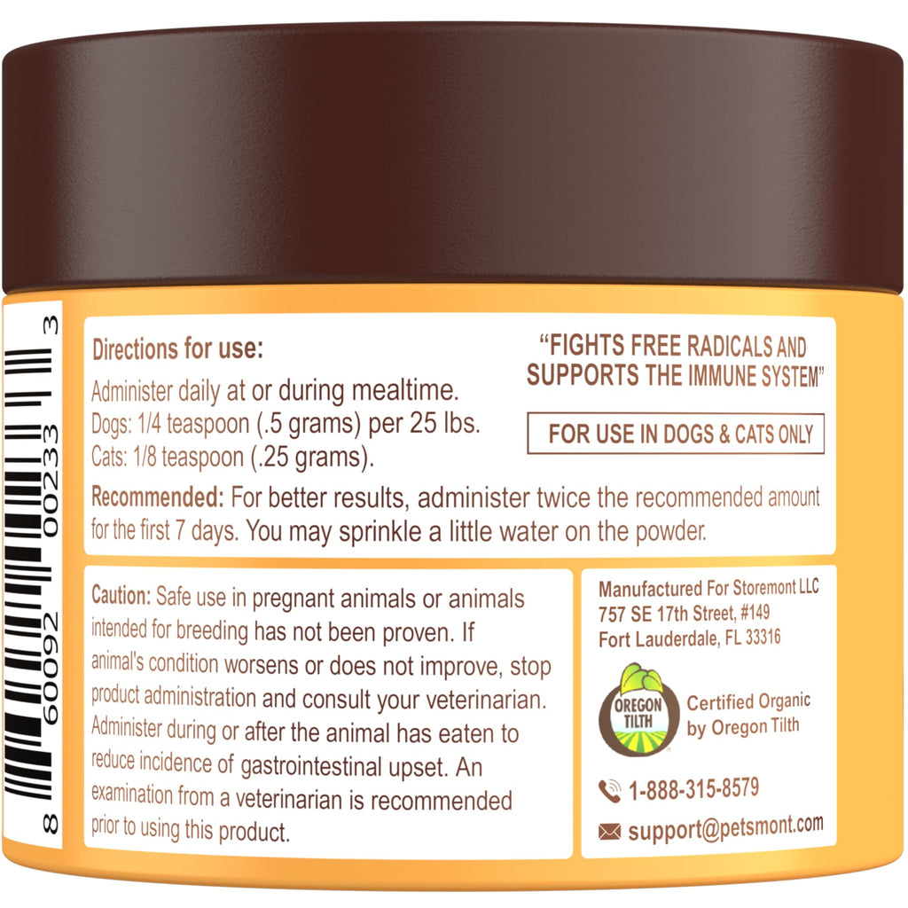 Petsmont Buddy Guard for Lumps and Bumps, Lipoma for Dogs & Cats, Patent Pending Organic 9 Mushroom Powder Blend Natural Dog Probiotic & Immune Support Chaga, Reishi, Lion's Mane, Turkey Tail Mushroom