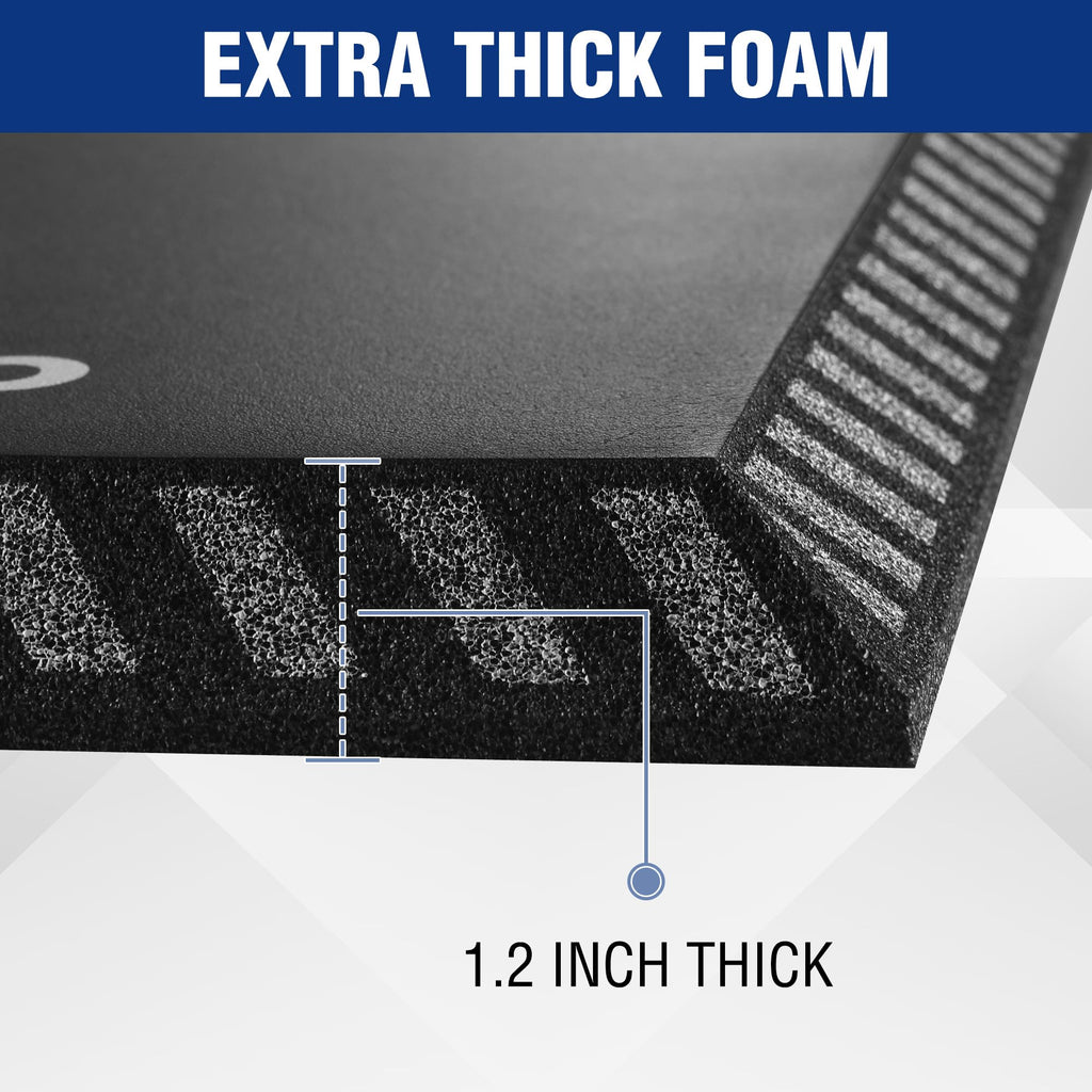 WORKPRO Extra Thick Kneeling Pad, Black, 28 x 16 x 1.2in