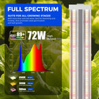 Barrina TX72 4FT LED Grow Light, 288W (4 x 72W), Full Spectrum Timer, 4Pack