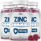NEW AGE Zinc Gummies - 50mg Zinc Supplement, Immune Supplement, Antioxidant, Non-GMO (180 Count (Pack of 3))