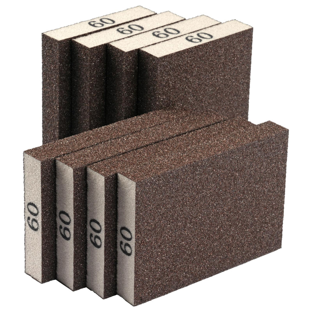 8 Pack Sanding Sponge Block, Wet Dry Sandpaper Sand Paper for Drywall Wood