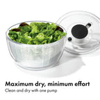 OXO Good Grips 6.22 Qt Salad Spinner, Vegetable Washer with Bowl & Strainer