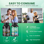 Peakhealth Shilajit Sea Moss Black Seed Oil Ashwagandha Capsules for Man Woman,2 Bottle Combo with Turmeric, Panax Ginseng, Rhodiola,19,445mg Herbal Formula,Energy & Immune Support, 60 Capsules