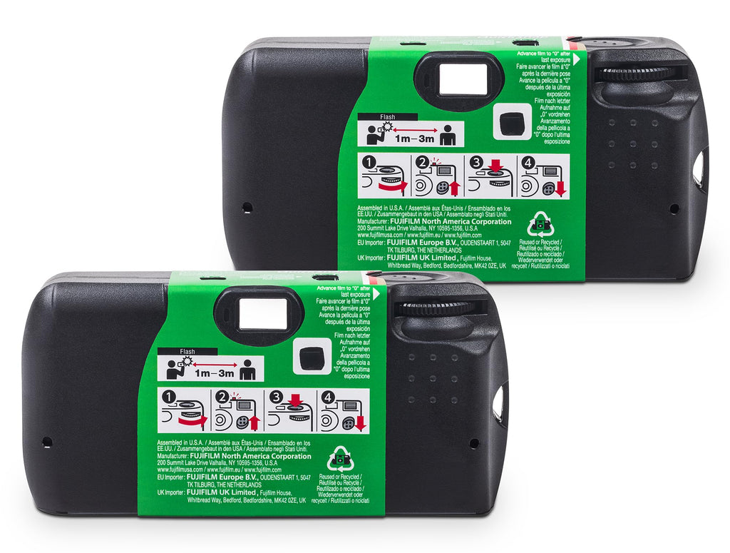 Fujifilm QuickSnap Flash 400 One-Time-Use Camera - 2 Pack