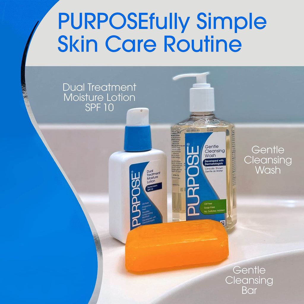 PURPOSE Gentle Cleansing Bar, 6 Ounces (Pack of 3)