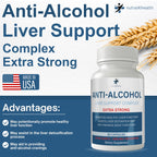 nutra4health Anti Alcohol Craving Supplement, Anti-Alcohol Complex, Anti Drink Support, 60 Capsules to Help Reduce Cravings