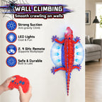 Loueouv RC Wall Climbing Gecko, Rechargeable Remote Control Robot for Kids