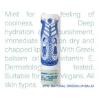 KORRES Balsam Lip Butter Stick Clear Mint, Moisturizing Balm with Greek Hypericum Oil, Nourishing Formula for Smooth Lips, Lightweight Shine, Daily Lip Care, 0.17 oz